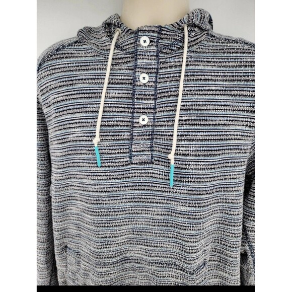 Tommy Bahama North Beach Baja Hoodie Size  XL Bering Blue - Picture 2 of 5